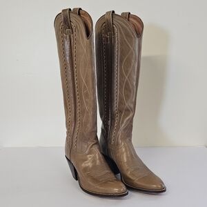 Vintage Dan Post Tall Western Riding Boots
